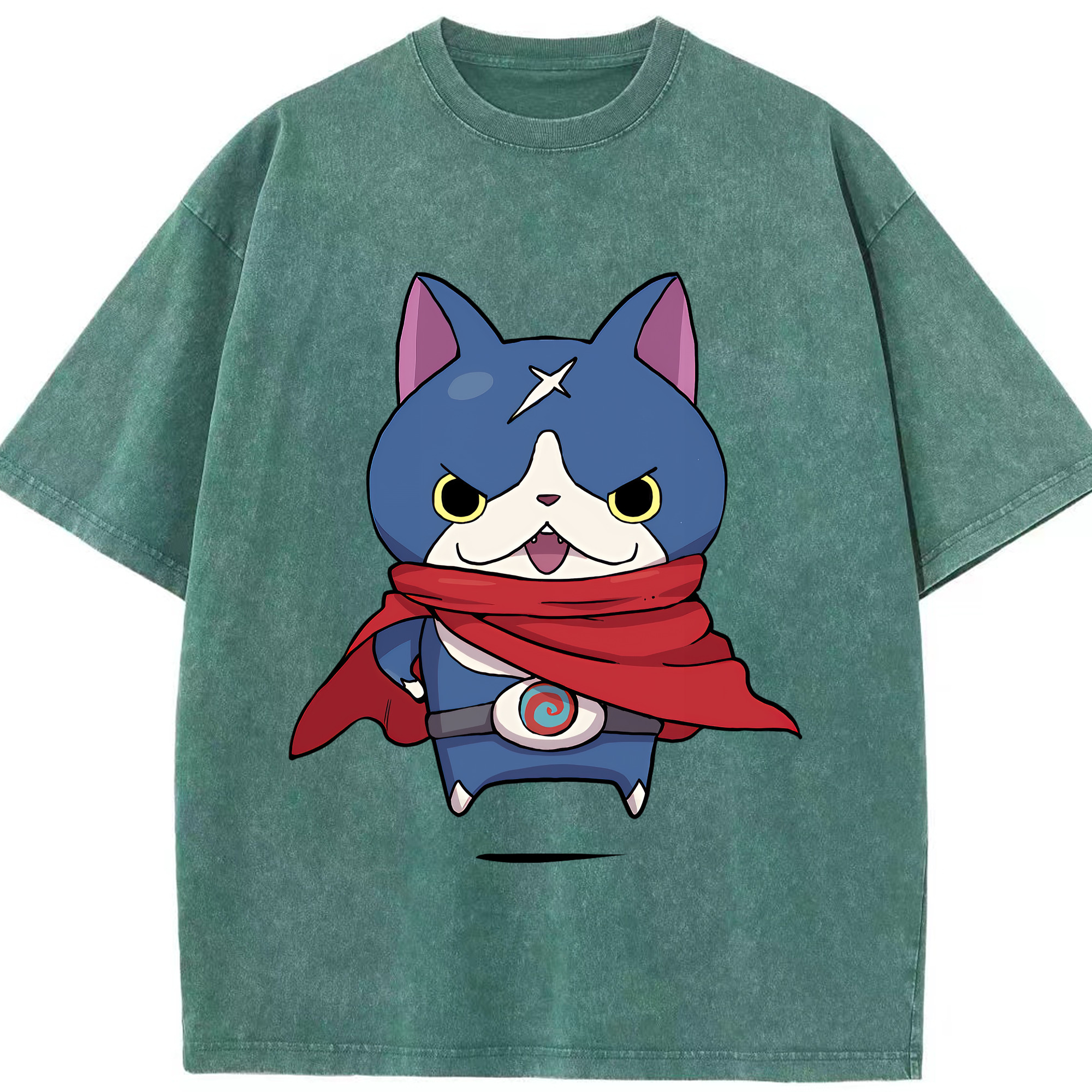 （画像用） 妖怪ウォッチ Yo-kai Watch 綿100% ヴィンテージ風 半袖Tシャツ（フロントプリント）